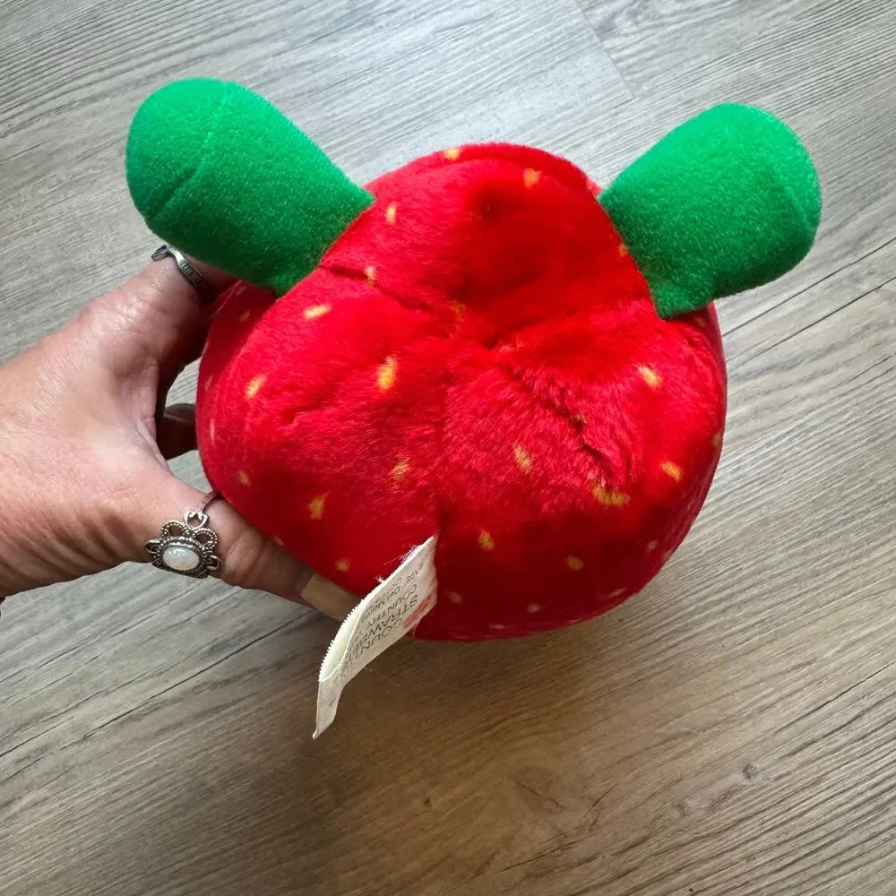 Vintage Strawberry Plush Stuffed Animal Del Monte Red Collectible Fruit Toy 1988